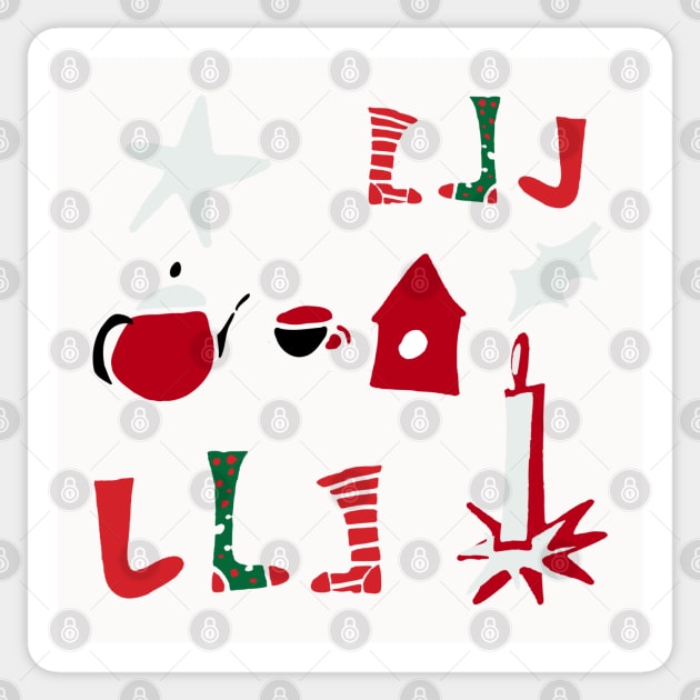 Christmas Stockings Sticker by bruxamagica